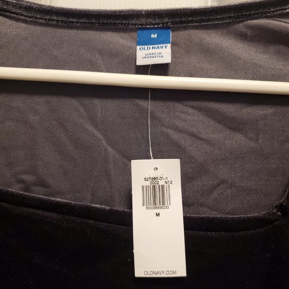 NWT Old Navy Velvet Bodysuit - Size M - Picture 3 of 4